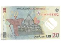 Ρουμανία-20 Λέι-2023-P# 119Ab-COA με στέμμα-Πολυμερές