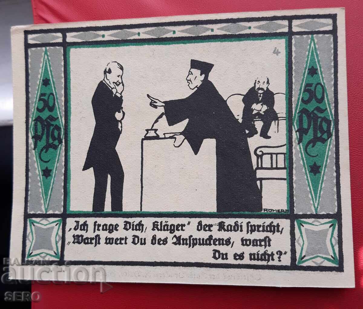 Banknote - Germany - Saxony - Mülsen St. Jacob - 50 Pfennig 1921