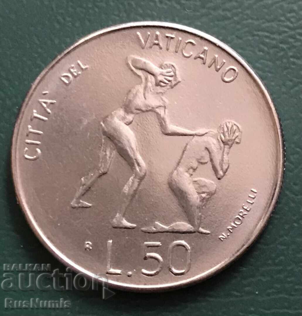 Βατικανό. 50 λιρες 1983. Η έξωση του Αδάμ και της Εύας από τον Παράδεισο Βατικανό. 50 λιρες 1983. Η έξωση του Αδάμ και της Εύας από τον Παράδεισο