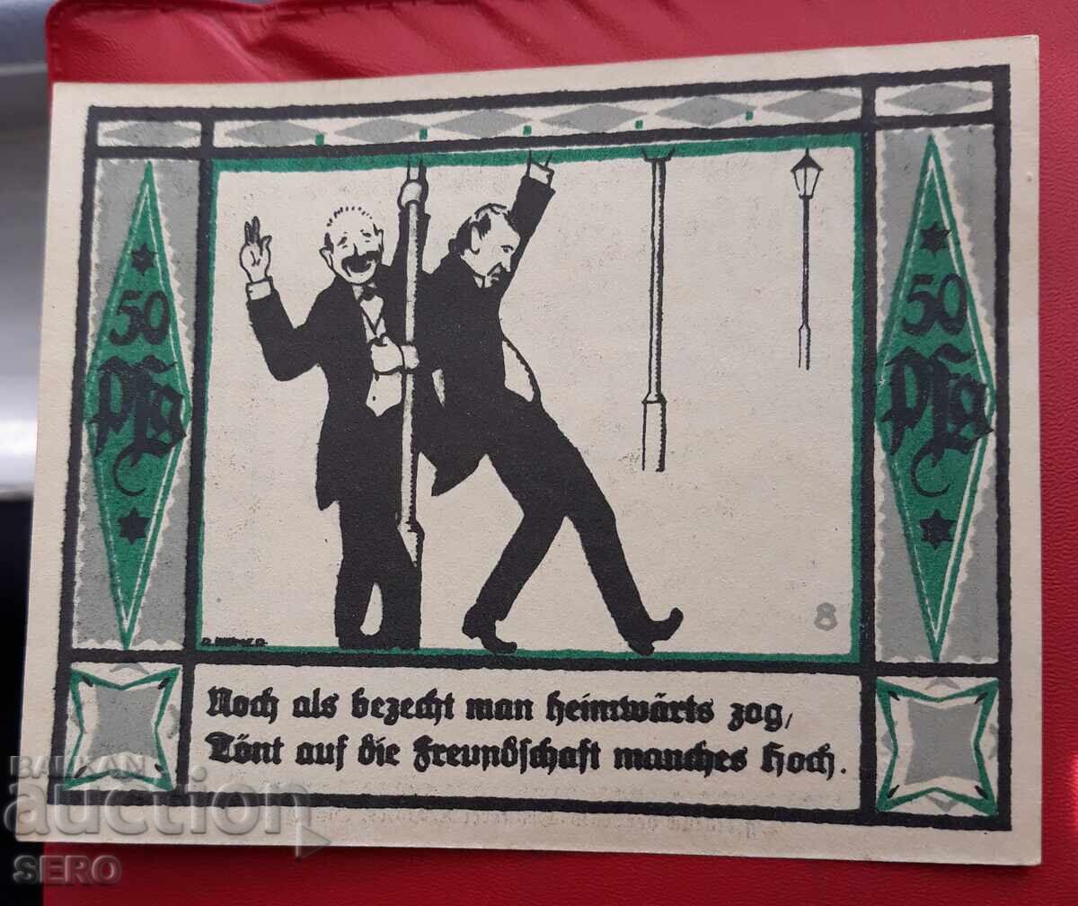 Banknote - Germany - Saxony - Mülsen St. Jacob - 50 Pfennig 1921 Banknote - Germany - Saxony - Mülsen St. Jacob - 50 Pfennig 1921