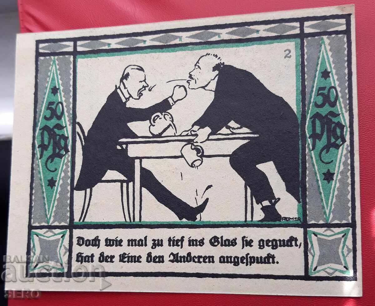 Banknote - Germany - Saxony - Mülsen St. Jacob - 50 Pfennig 1921