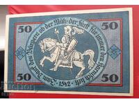 Banknote-Germany-Saxony-Torgau-50 pfennig 1921