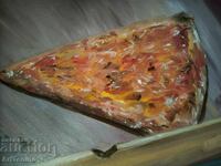 Ελαιογραφία - Νεκρή φύση - Κομμάτι πίτσα - Α. Ιορδάνωφ