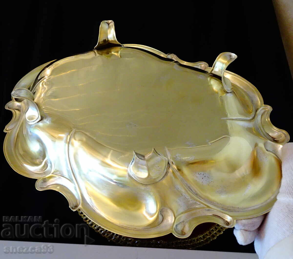 Παράδοση Χάλκινη φρουτιέρα, σαλατιέρα, με πόδια, μπαρόκ Παράδοση Χάλκινη φρουτιέρα, σαλατιέρα, με πόδια, μπαρόκ