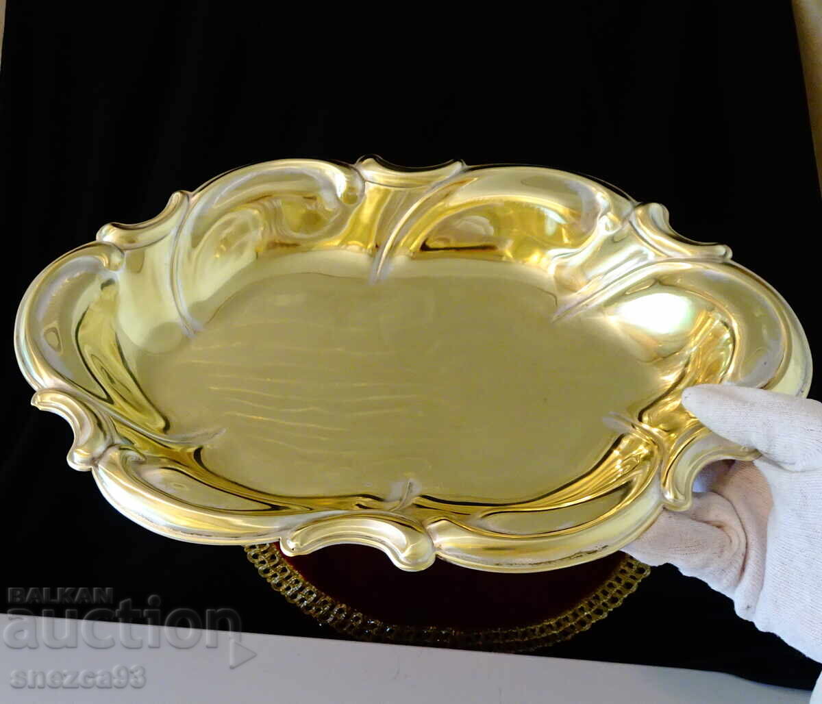 Χάλκινη φρουτιέρα, σαλατιέρα, με πόδια, μπαρόκ - 5 Χάλκινη φρουτιέρα, σαλατιέρα, με πόδια, μπαρόκ - 5