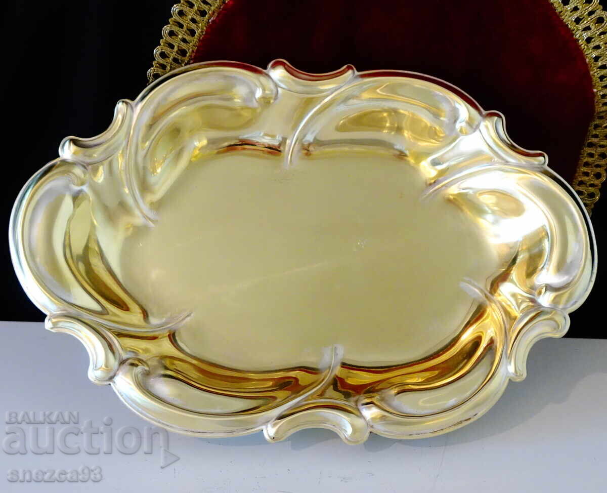 Χάλκινη φρουτιέρα, σαλατιέρα, με πόδια, μπαρόκ Χάλκινη φρουτιέρα, σαλατιέρα, με πόδια, μπαρόκ