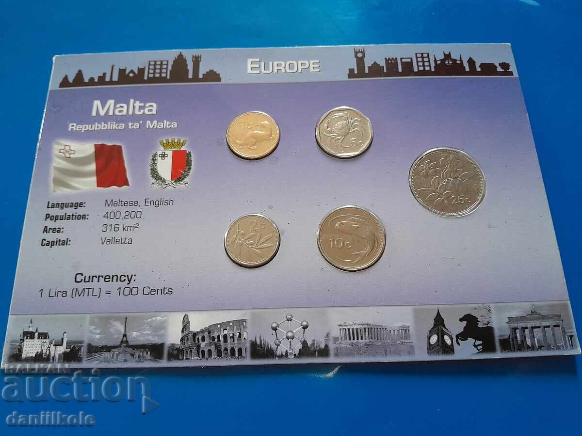 Auction  *$*Y*$* Malta Coin Set Before Euro - UNC *$*Y*$*