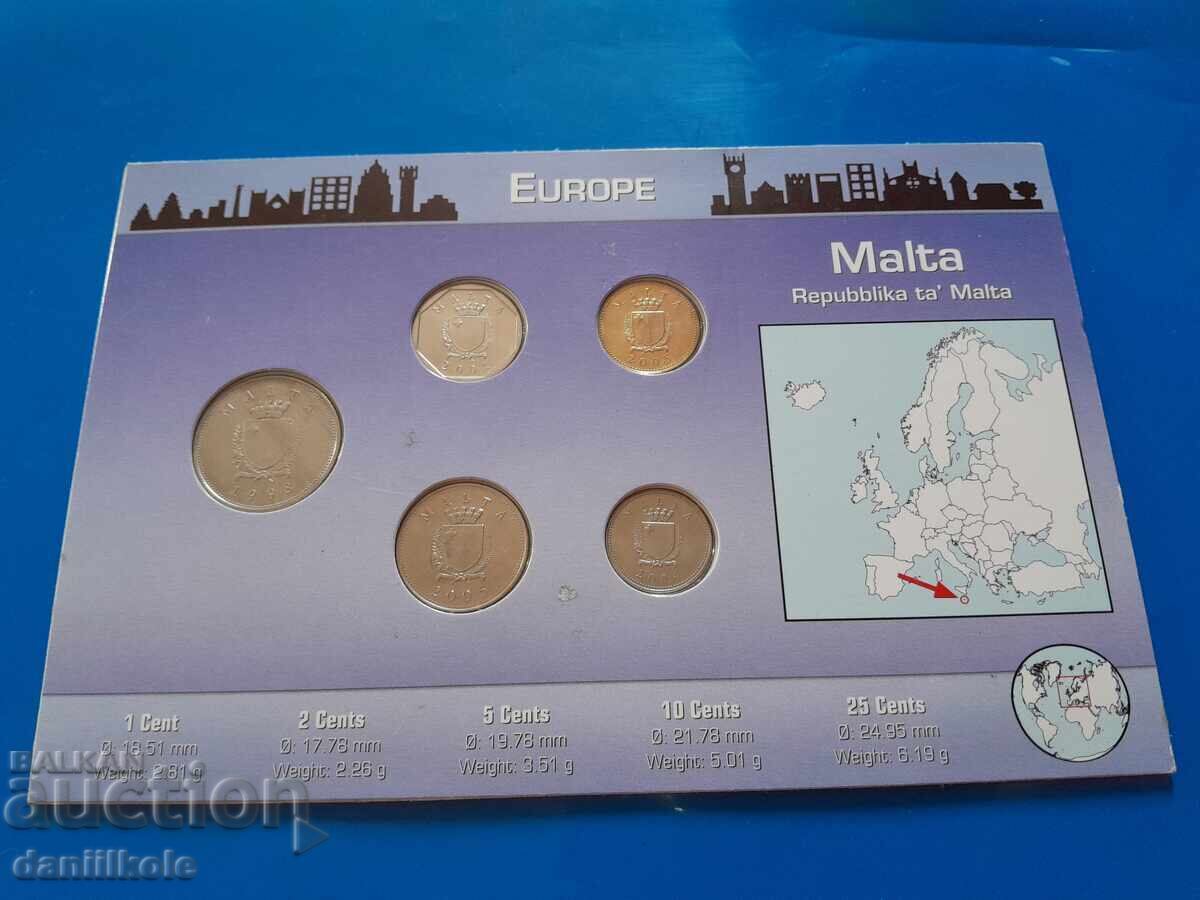 *$*Y*$* Malta Coin Set Before Euro - UNC *$*Y*$* - 7