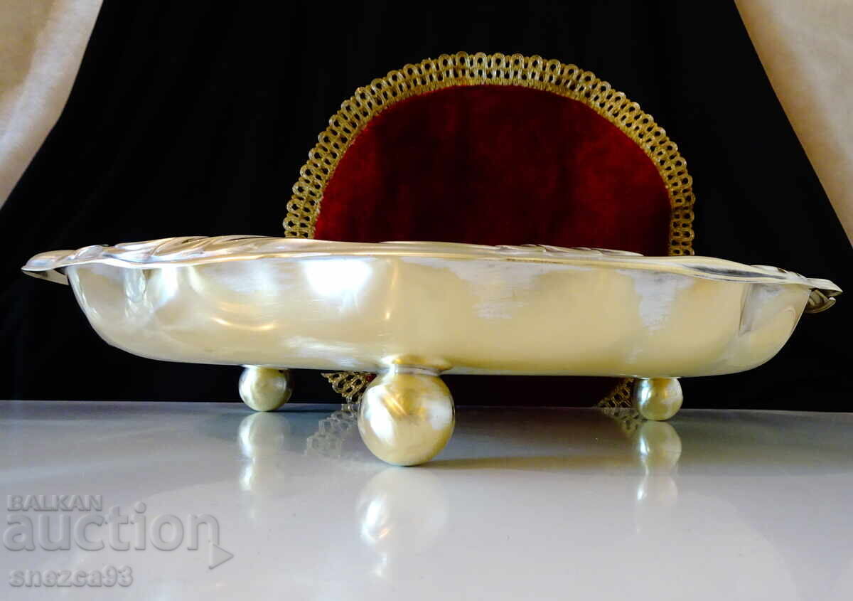 WMF Bronze Tray on Legs, 38 cm, 1 kg, Baroque with price 99.00 BGN | € 50.62