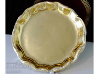 WMF tavă bronz pe picioare, 38 cm, 1 kg, baroc