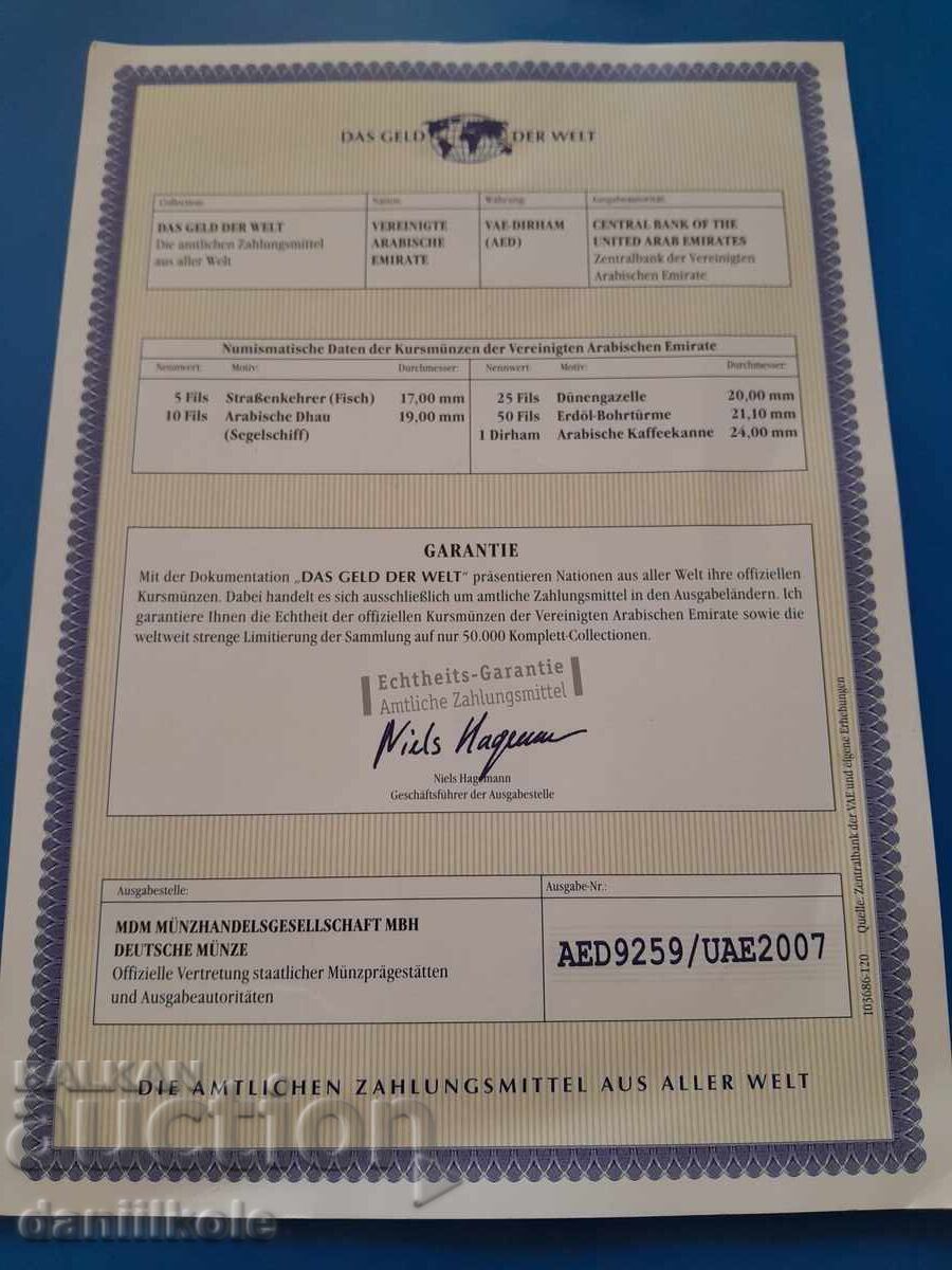 *$*Y*$* ΗΝΩΜΕΝΑ ΑΡΑΒΙΚΑ ΕΜΙΡΑΤΑ ΣΕΤ ΣΕΡΤΙΦΙΚΑΤ UNC*$*Y*$* - 7 *$*Y*$* ΗΝΩΜΕΝΑ ΑΡΑΒΙΚΑ ΕΜΙΡΑΤΑ ΣΕΤ ΣΕΡΤΙΦΙΚΑΤ UNC*$*Y*$* - 7