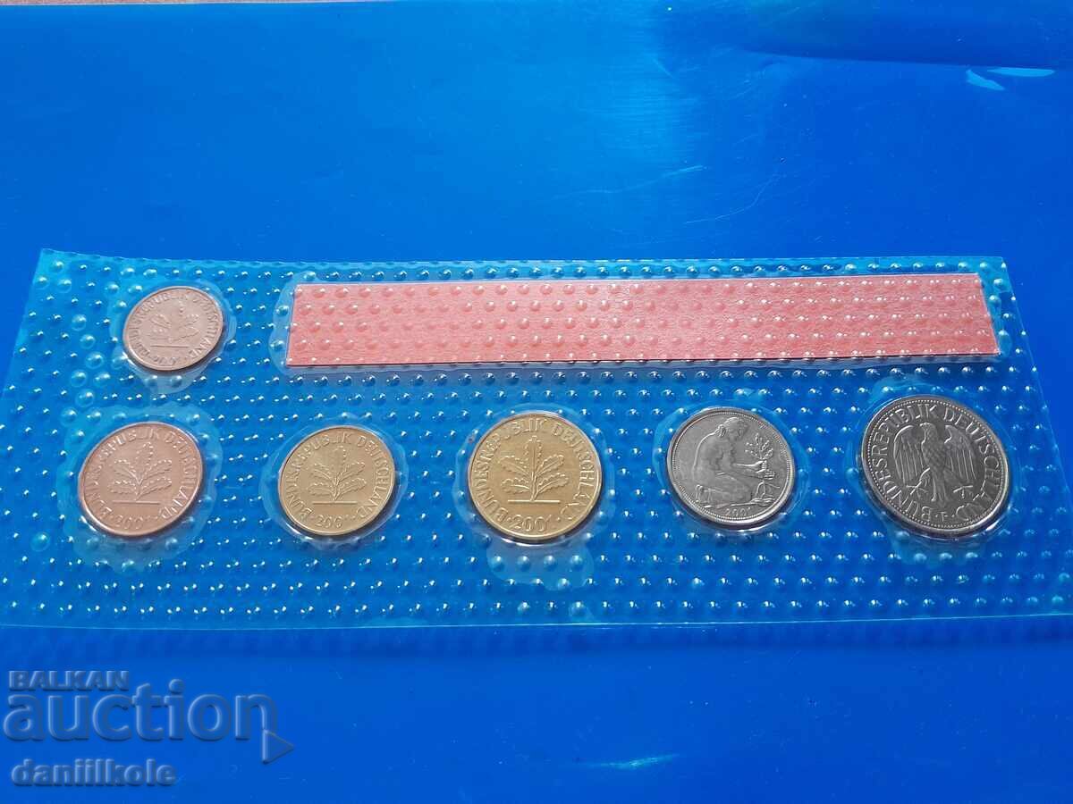 *$*Y*$* GERMANY FRG SET 2001 F - STUTTGART - UNC *$*Y*$* - 6 *$*Y*$* GERMANY FRG SET 2001 F - STUTTGART - UNC *$*Y*$* - 6