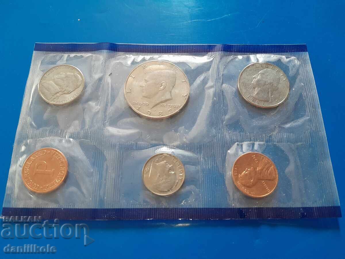 Παράδοση *$*Y*$* ΗΠΑ ΣΕΤ 1987 Ρ - ΦΙΛΑΔΕΛΦΕΙΑ - UNC *$*Y*$*