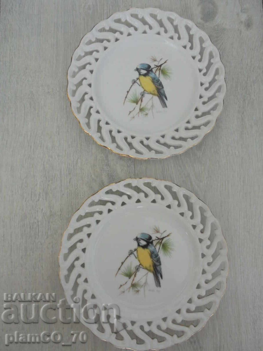 №8255 Two collectible porcelain plates / panels - TERRA