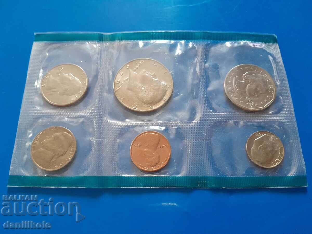 *$*Y*$* USA SET 1979 WITHOUT LETTER - WITH DOLLAR - UNC *$*Y*$* with price 36.97 BGN | € 18.90