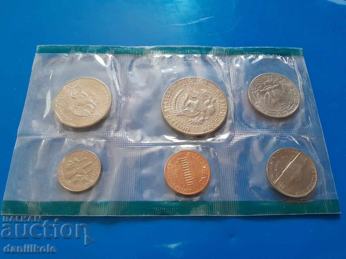 *$*Y*$* ΗΠΑ ΣΕΤ 1980 ΧΩΡΙΣ ΓΡΑΜΜΑ - ΜΕ ΔΟΛΑΡΙΟ - UNC *$*Y*$* - 5