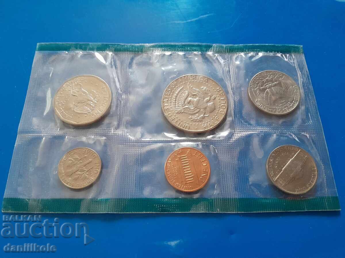 *$*Y*$* ΗΠΑ ΣΕΤ 1980 ΧΩΡΙΣ ΓΡΑΜΜΑ - ΜΕ ΔΟΛΑΡΙΟ - UNC *$*Y*$* - 6