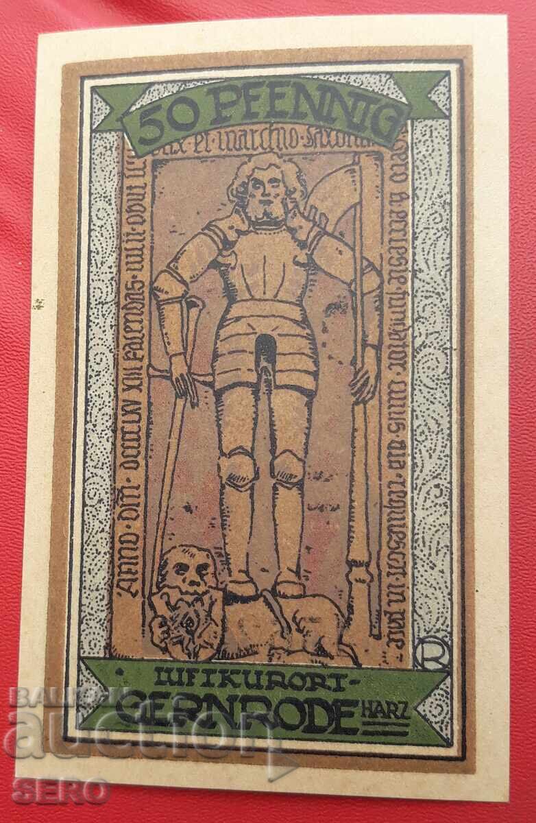 Τραπεζογραμμάτιο-Γερμανία-Σαξονία-Γκέρνροντε-50 πφένιγκ 1921 με τιμή 2.00 BGN | € 1.02