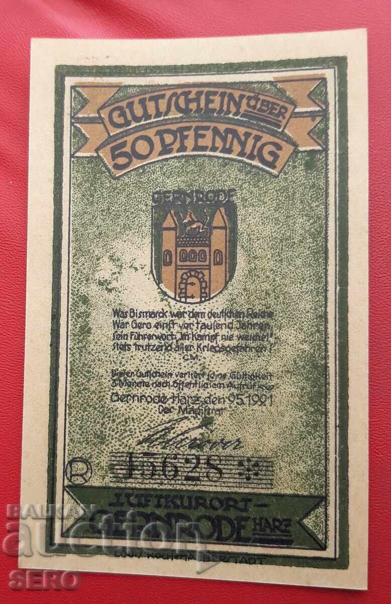 Τραπεζογραμμάτιο-Γερμανία-Σαξονία-Γκέρνροντε-50 πφένιγκ 1921