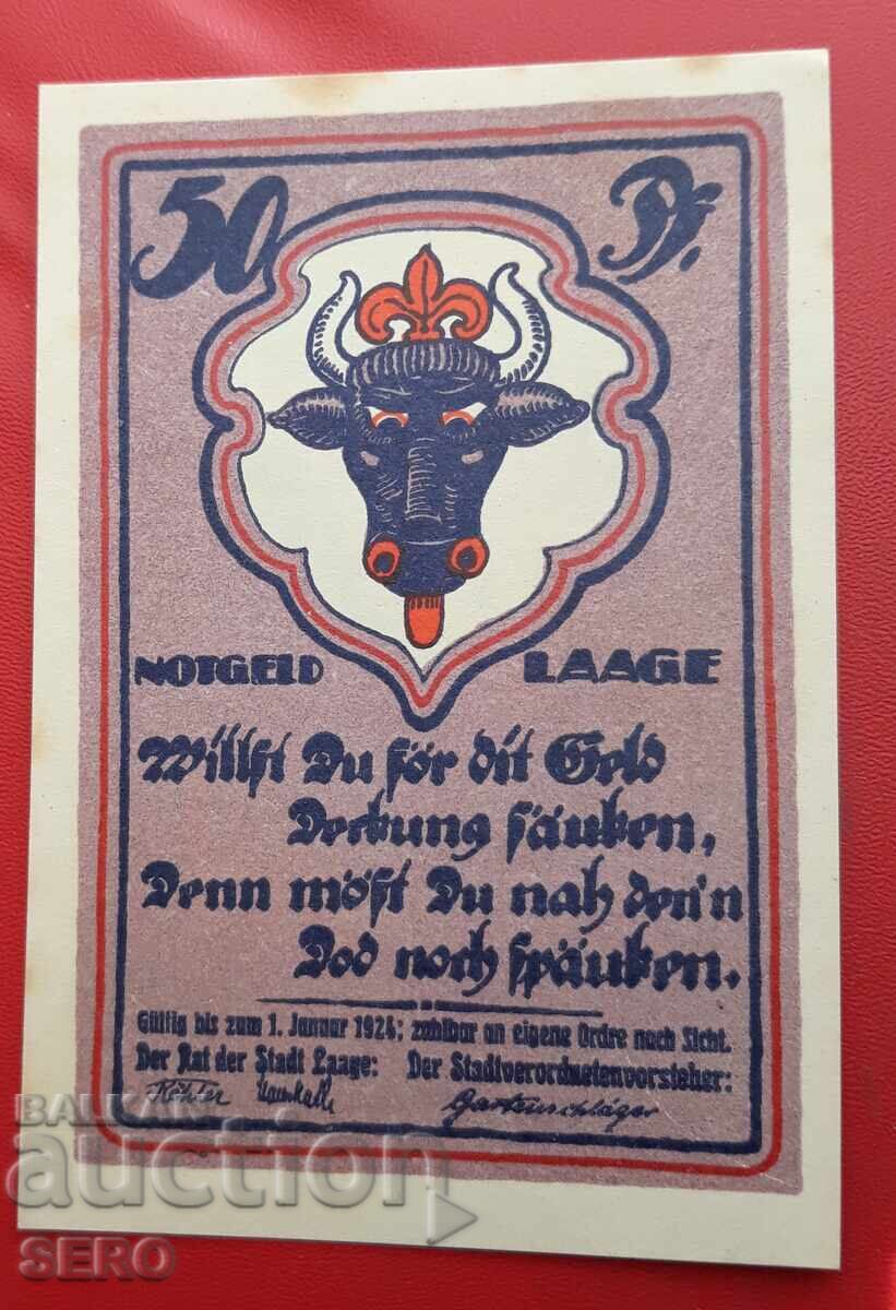 Banknote - Germany - Mecklenburg-Vorpommern - Laage - 50 Pfennig