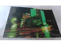 Ταχυδρομική κάρτα Χρυσή Άμμος Νυχτερινή θέα 1971