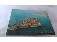 Пощенска картичка Несебър 1976