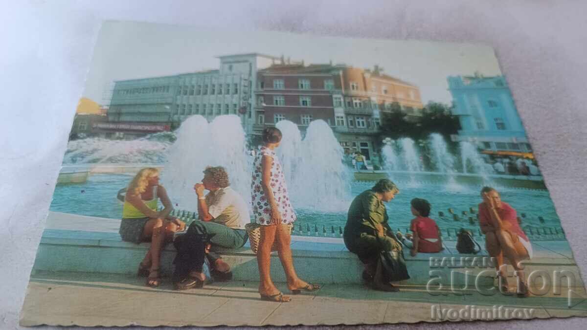 Ταχυδρομική κάρτα Βάρνα Το κέντρο της πόλης 1977 Ταχυδρομική κάρτα Βάρνα Το κέντρο της πόλης 1977