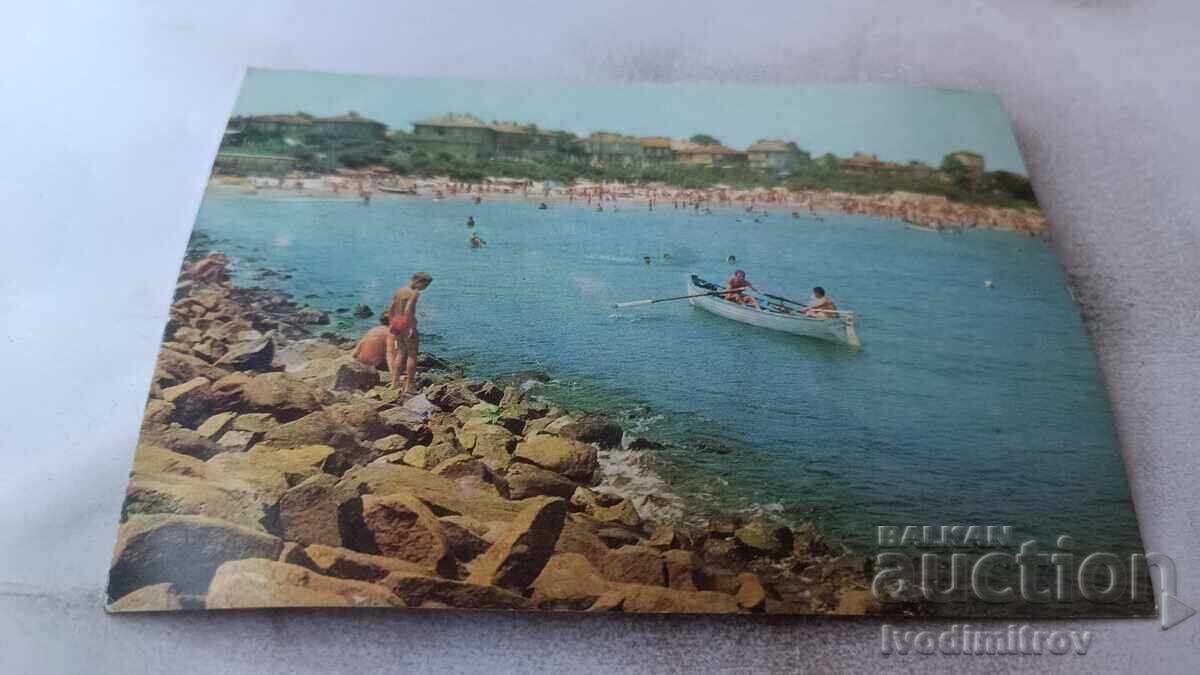 Ταχυδρομική κάρτα Πομόριε Κεντρική παραλία 1976