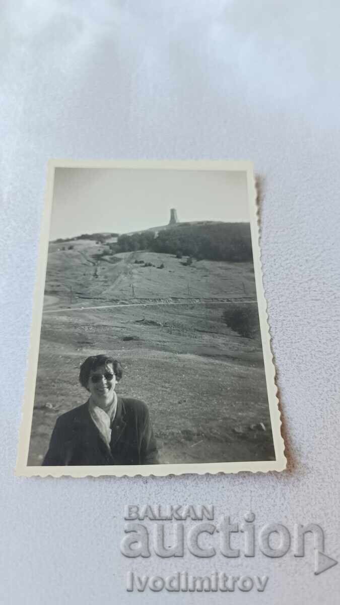Photo of a Woman on Saint Nicholas Peak 1956 Photo of a Woman on Saint Nicholas Peak 1956