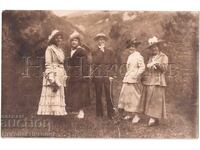 1921 FOTOGRAFIE VECHE ȘIPKA EXCURSIOANIȘTI E394
