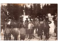 1926 OLD PHOTO SOFIA Vitosha SKIERS Near Aleko Chalet E395