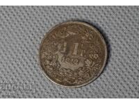 1912 Switzerland Silver Coin 1 Franc