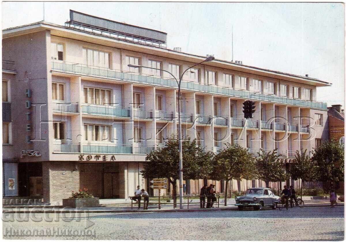 1970 ΠΑΛΙΑ ΚΑΡΤ ΠΟΣΤΑΛ ΚΑΖΑΝΛΑΚ ΞΕΝΟΔΟΧΕΙΟ "ΡΟΖΑ" Ε402