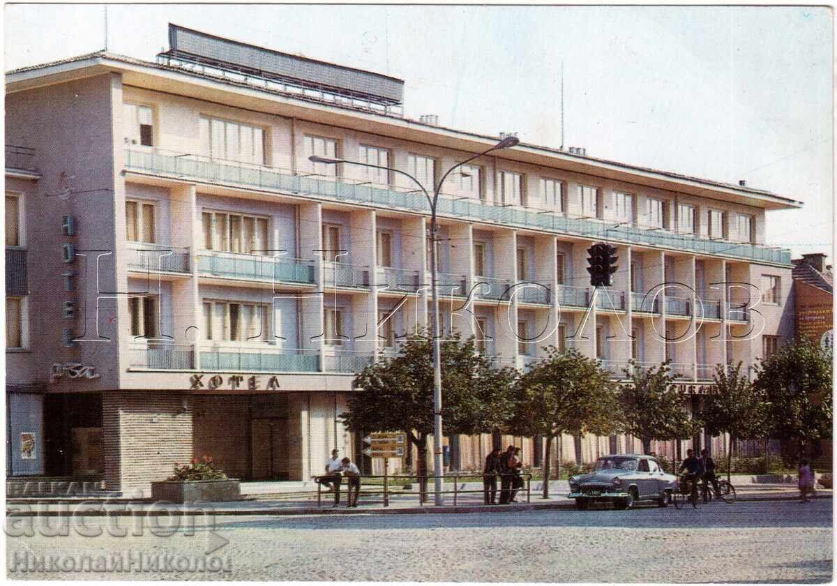 1970 VECHE CĂRȚICĂ KAZANLÂK HOTEL "ROZA" E402