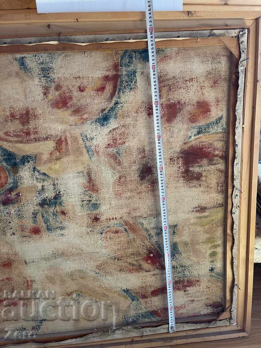 Τεράστιος Παλιός Πίνακας 100/100 Λάδι σε Καμβά - 5 Τεράστιος Παλιός Πίνακας 100/100 Λάδι σε Καμβά - 5