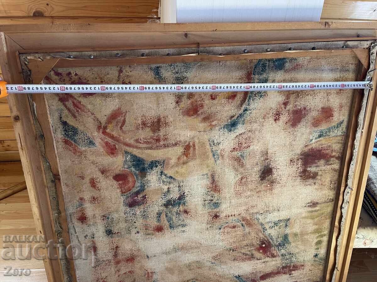 Τεράστιος Παλιός Πίνακας 100/100 Λάδι σε Καμβά - 6 Τεράστιος Παλιός Πίνακας 100/100 Λάδι σε Καμβά - 6