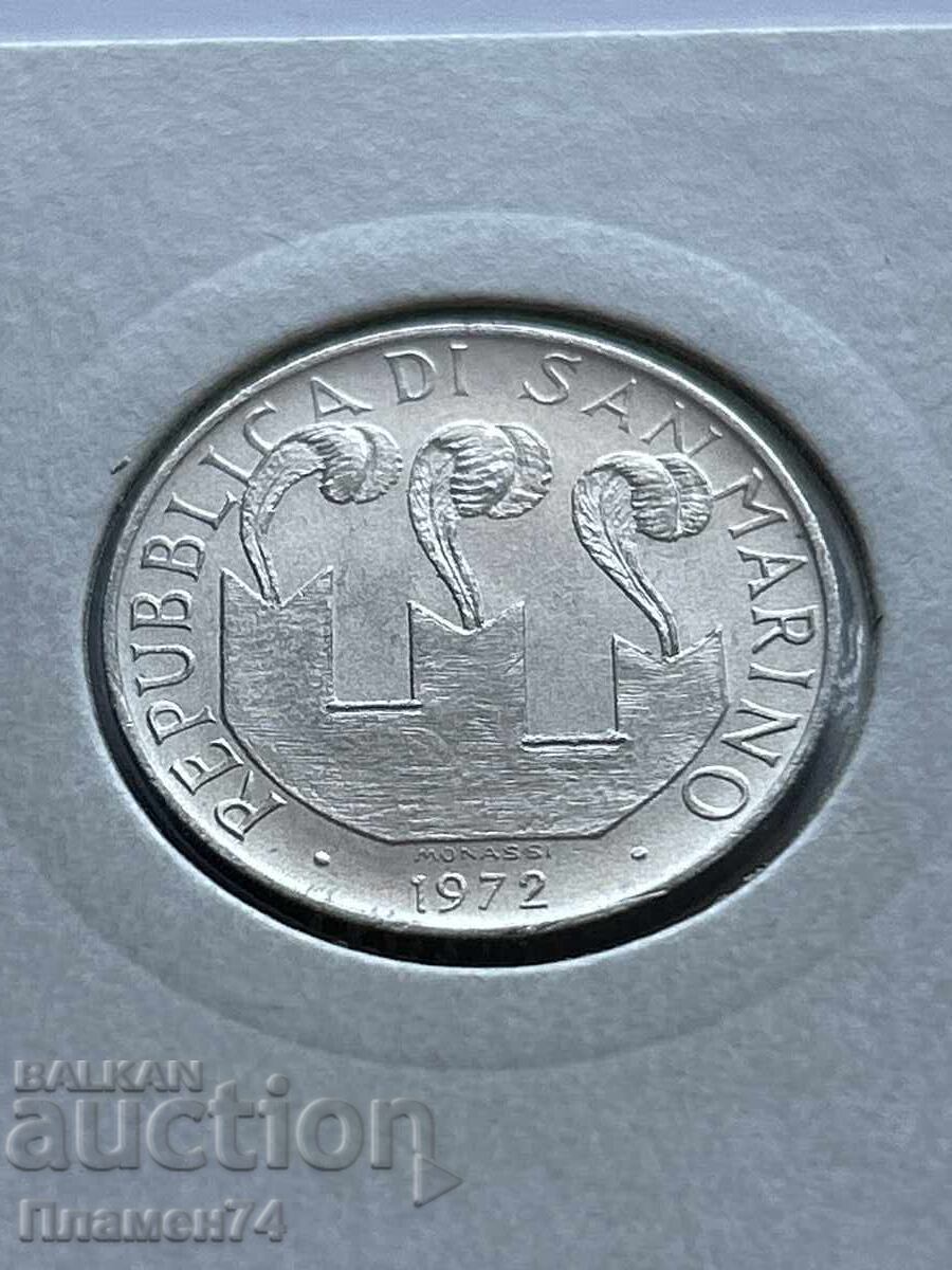 10 λίρες 1972 Σαν Μαρίνο με τιμή 5.00 BGN | € 2.56
