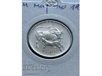 10 λίρες 1972 Σαν Μαρίνο