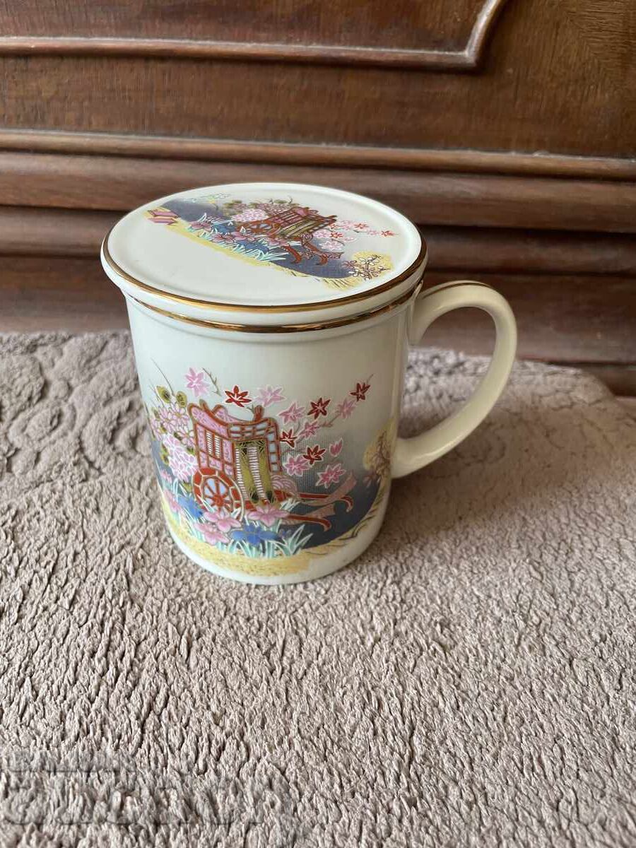 Чаша с капаче-Япония,9/7 см