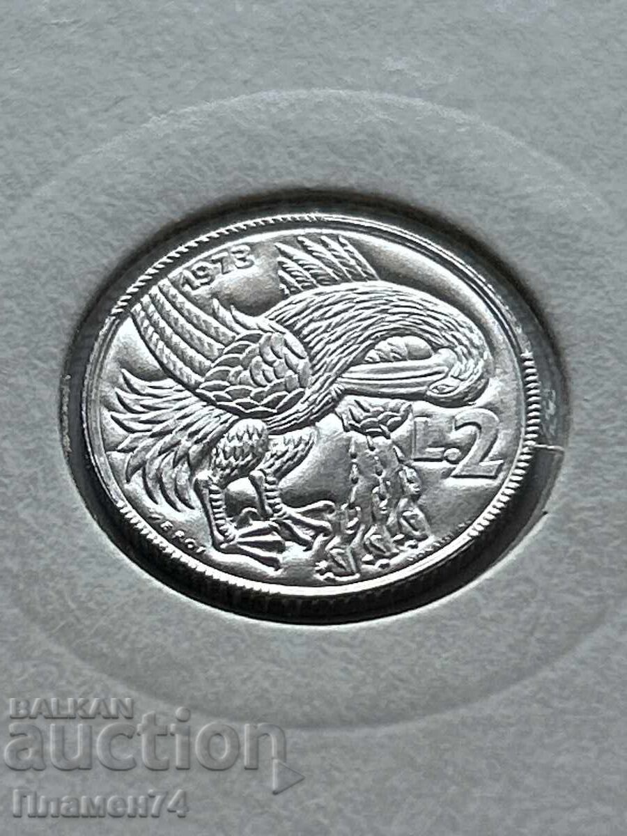 2 Lire 1973 San Marino with price 3.00 BGN | € 1.53