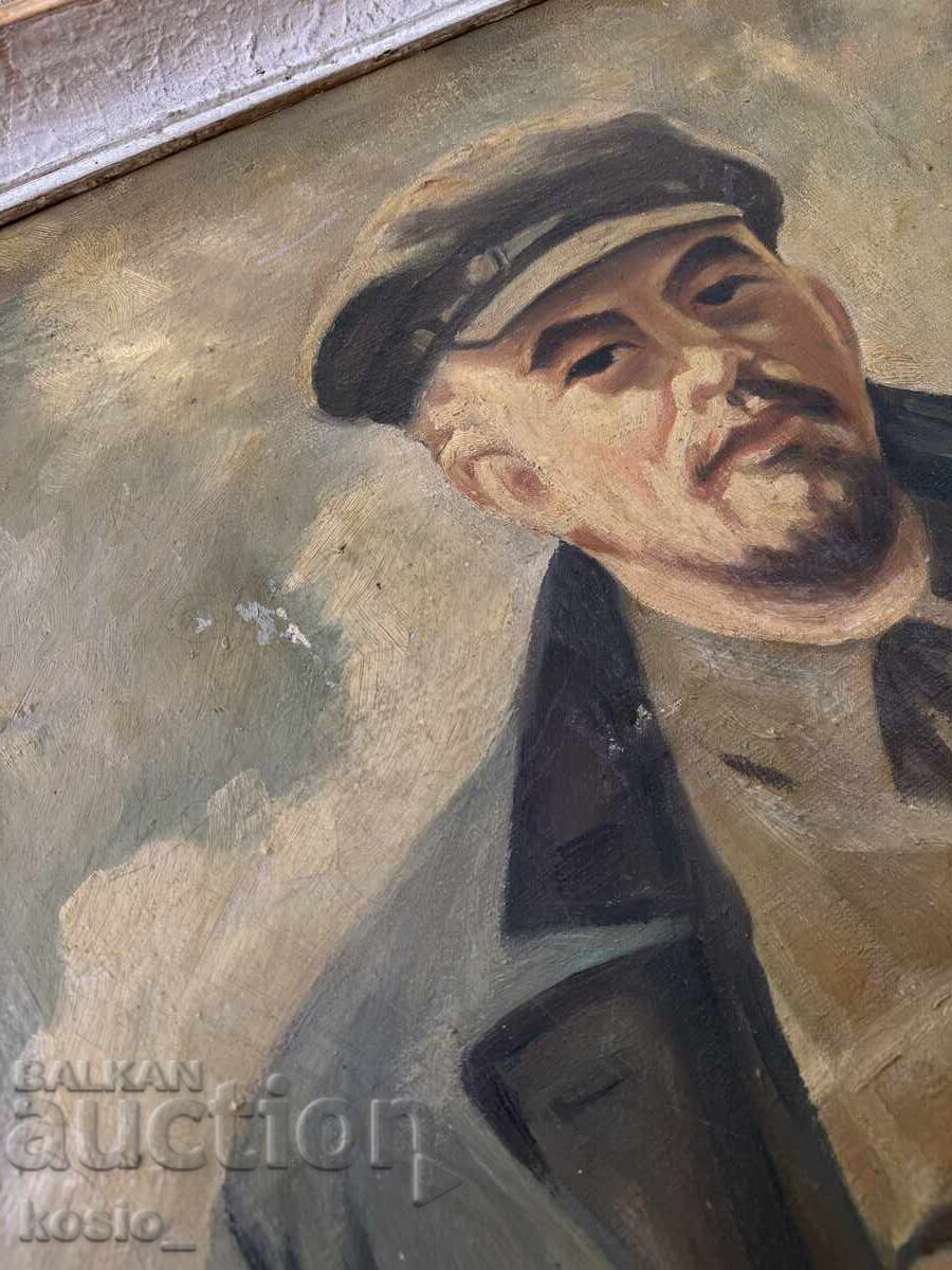 Portret uriaș al lui Lenin, pictură în ulei cu preț € 275.00 | 537.86 BGN