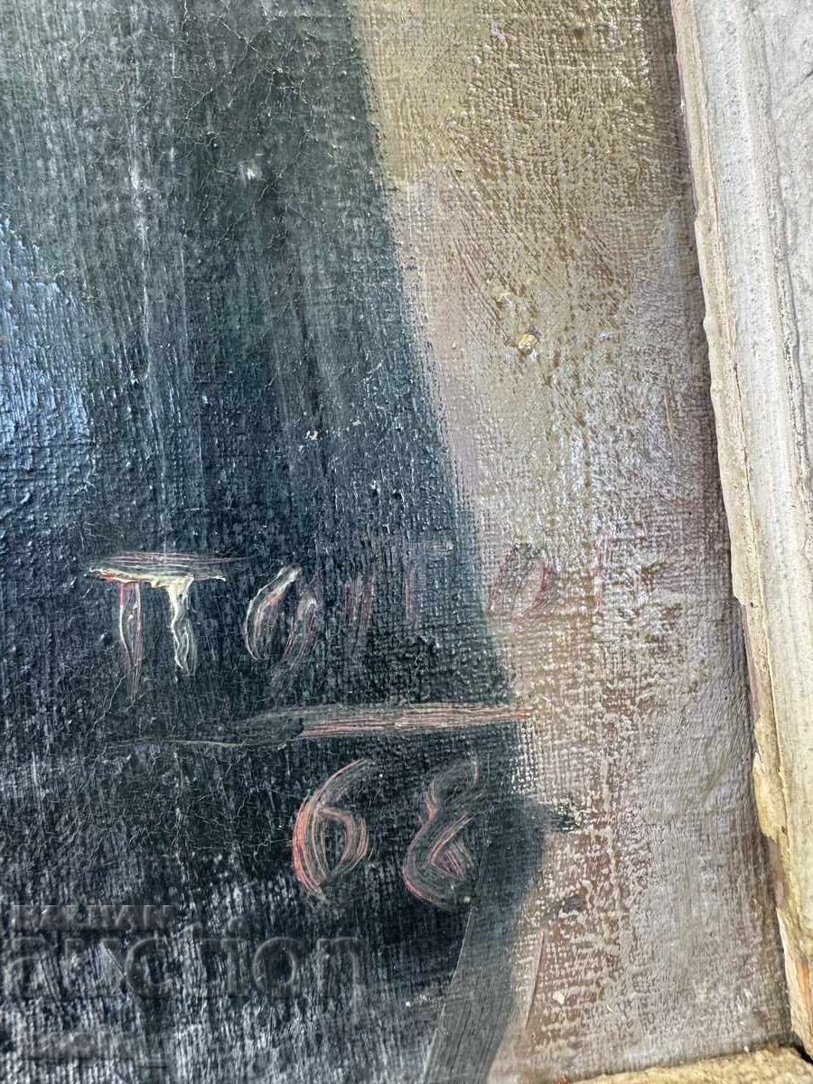 Δημοπρασία Τεράστιο πορτρέτο του Λένιν, ελαιογραφία