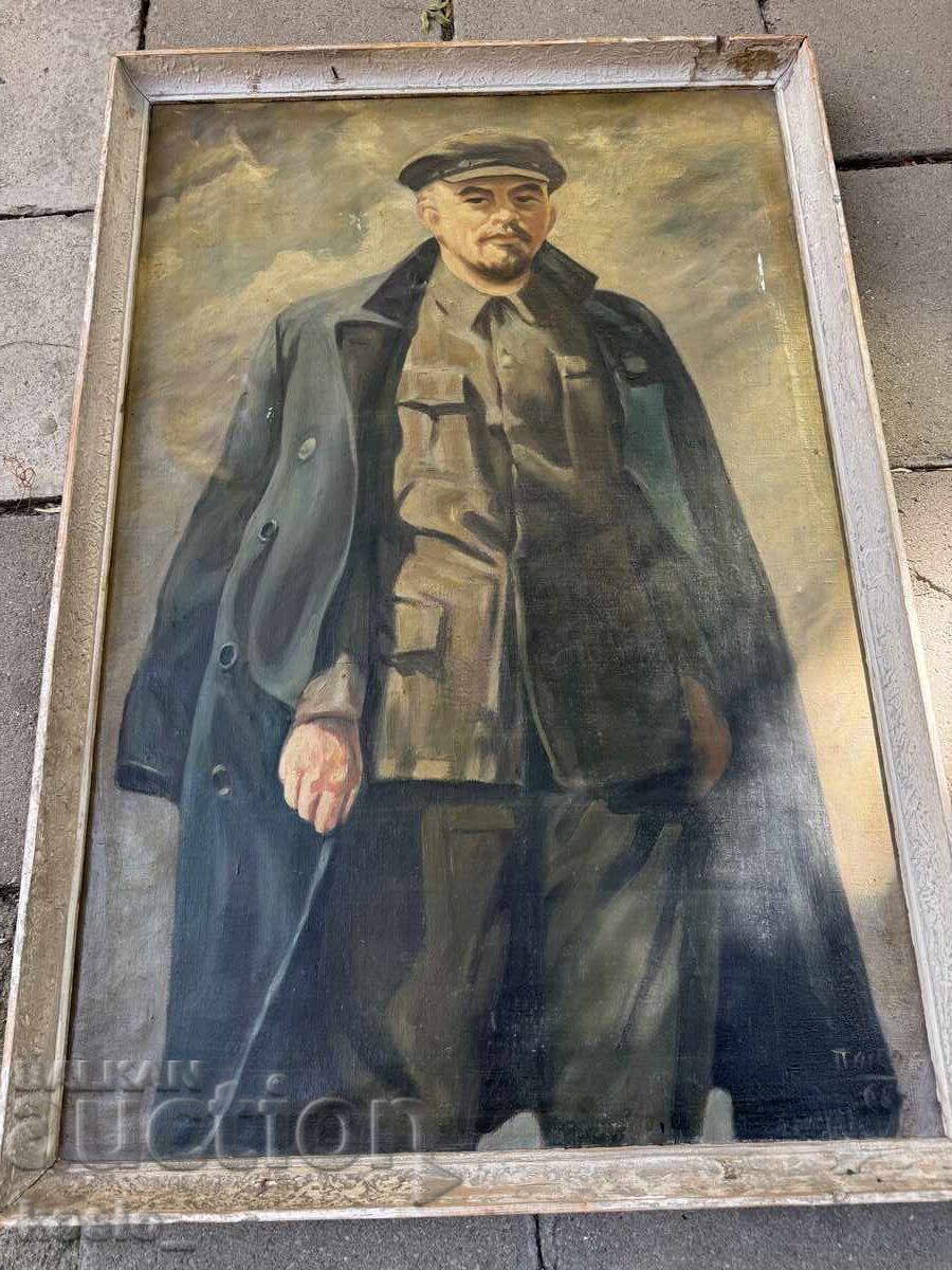 Huge Portrait of Lenin Oil Painting Huge Portrait of Lenin Oil Painting