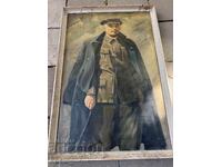 Portret uriaș al lui Lenin, pictură în ulei