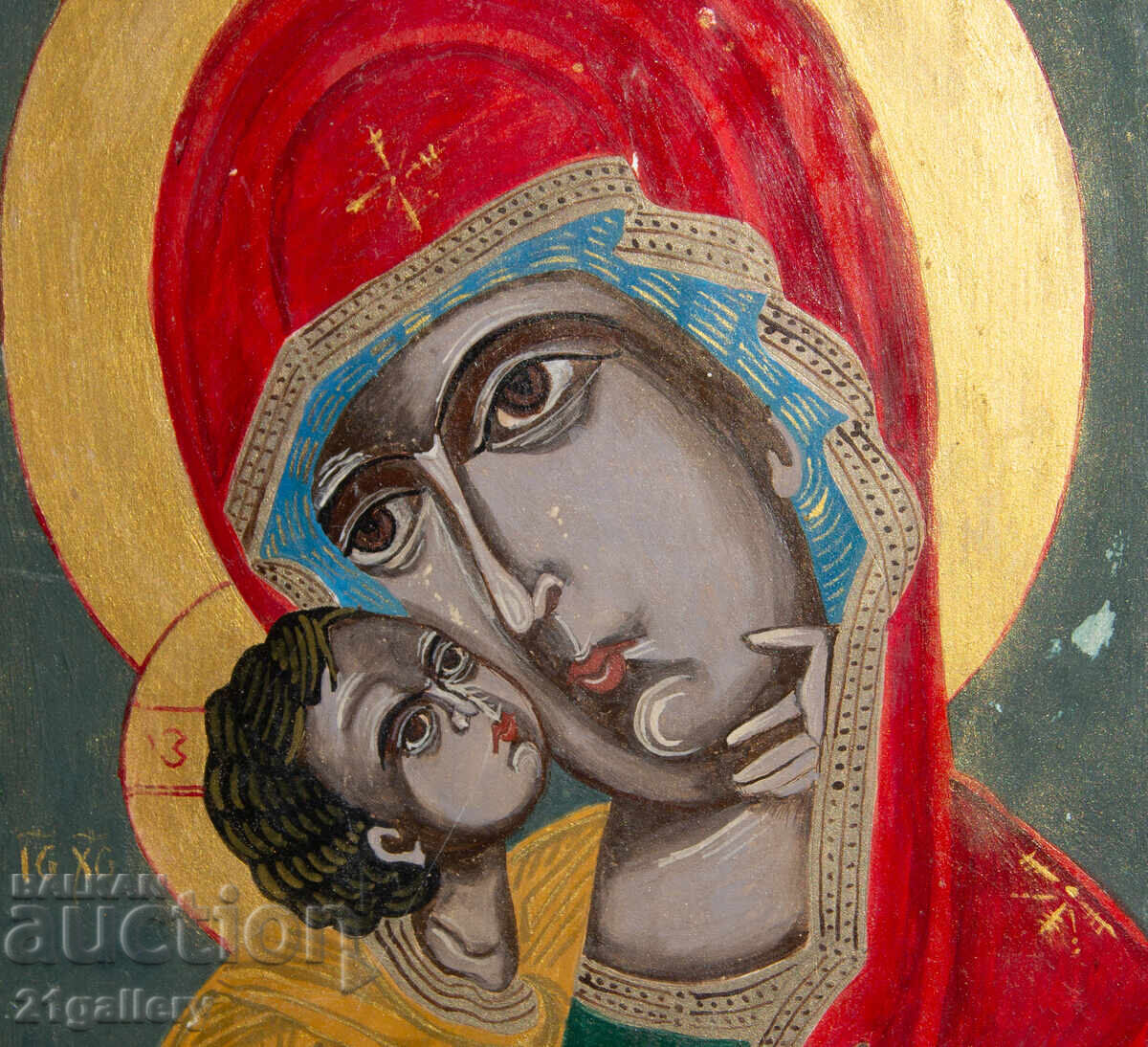 Delivery of Hand-painted icon of the Holy Mother of God with the Child