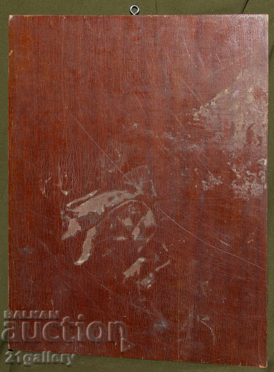 Hand-painted icon of the Holy Mother of God with the Child - 5