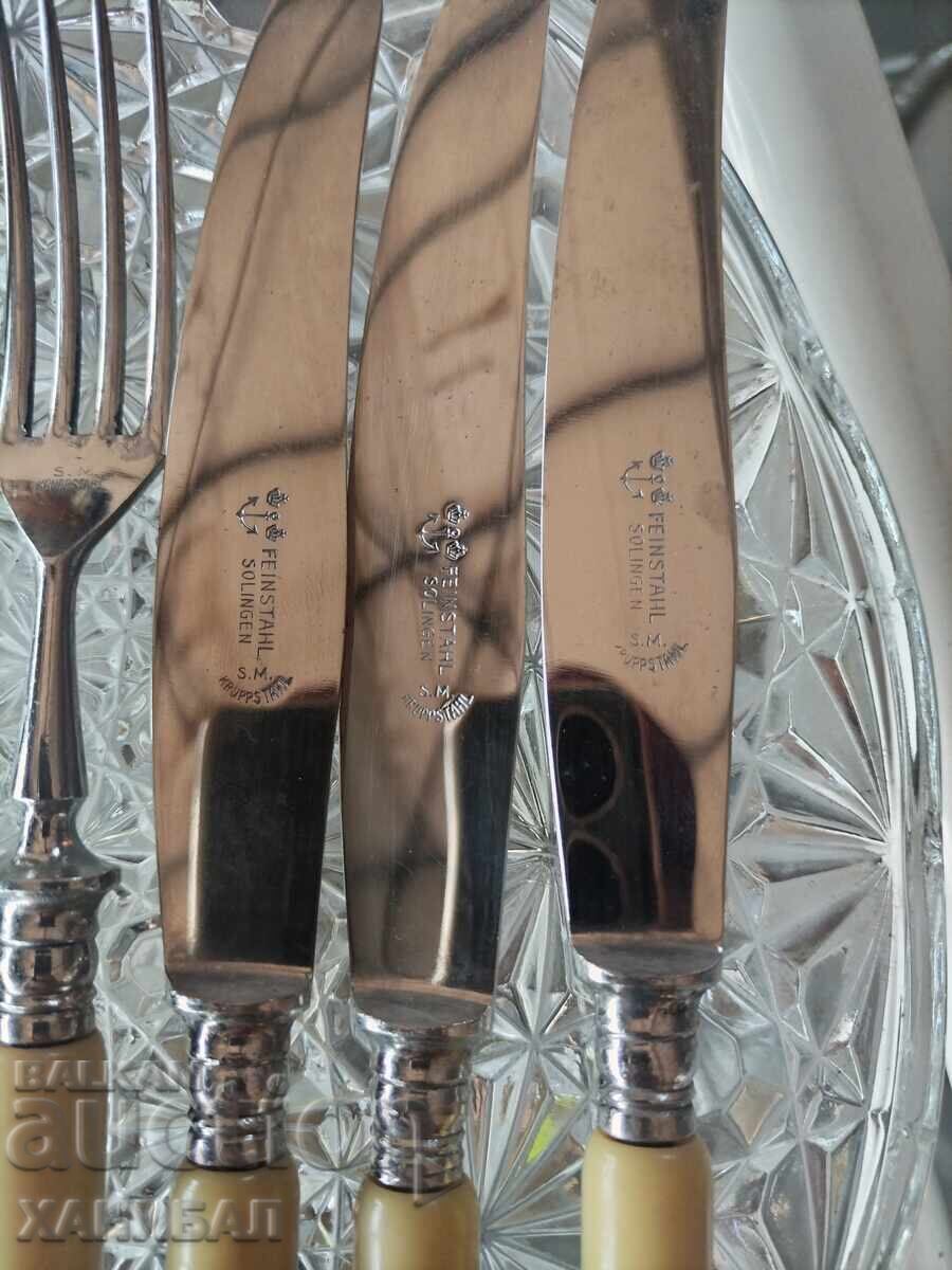 Set of Six Forks and Six Solingen Knives with price € 20.45 | 40.00 BGN