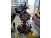 Ceas de șemineu, claxon, cu baterie