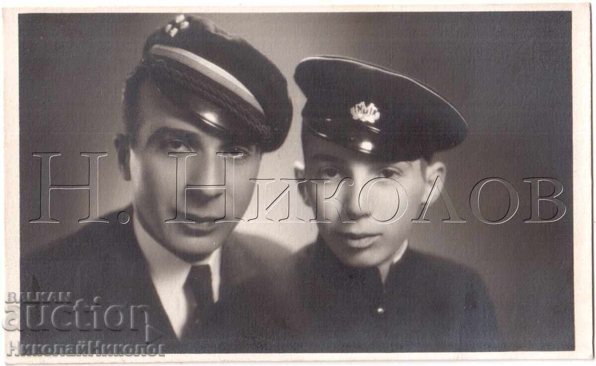1936 Old Photo Sofia Two Brothers High School Students E410