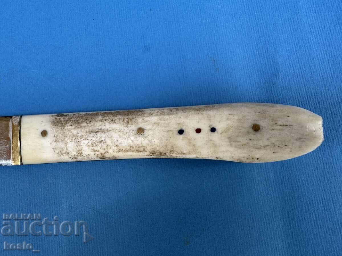Old knife with a bone handle - 6
